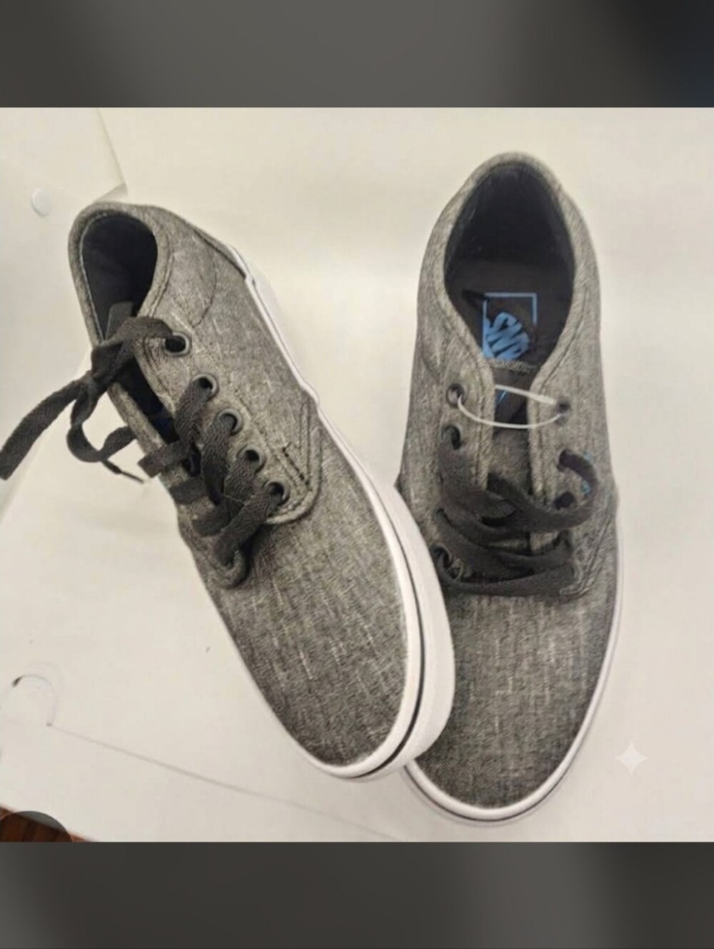 Vans Atwood Low Herringbone Tweed Grey Skate Shoes Mens 9.5 Womens 11 NWOB